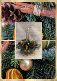 Christmas Candle Arrangement